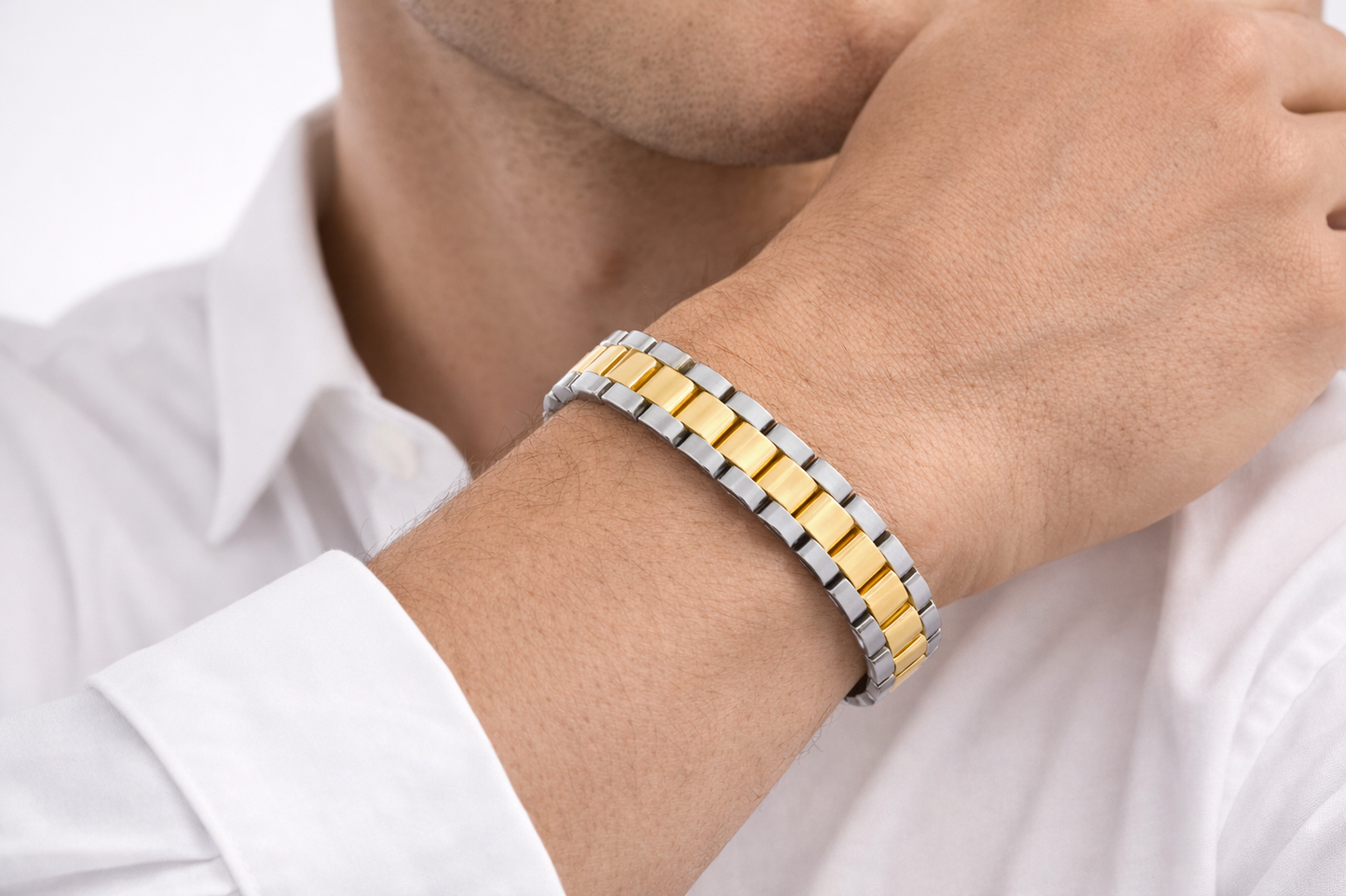 CY-Vireo – Wasserfestes Edelstahl-Gliederarmband für Herren